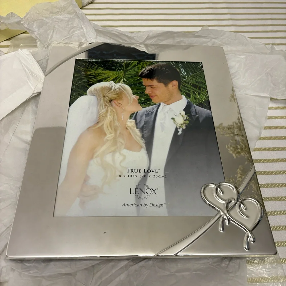 Lenox True Love 8x10” Photo Frame Silver Plated